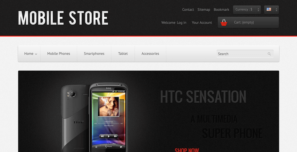 Mobile Shop Cell Phones and Gadgets Theme • Themes Zone