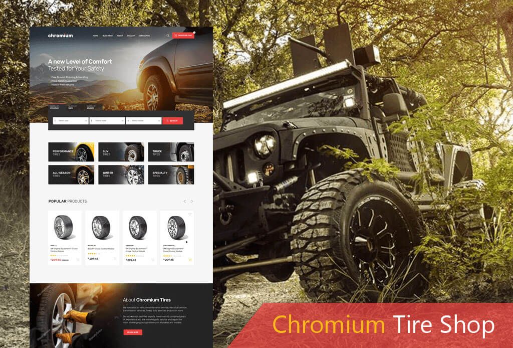 Tire Shop WordPress Theme