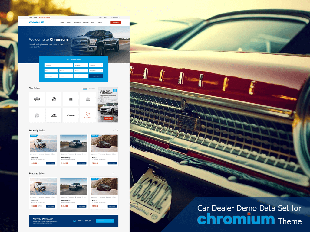 Chromium The Best Car Dealership WordPress Theme • Themes Zone